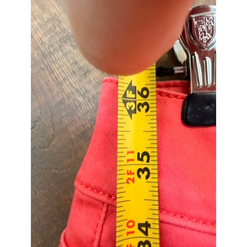 Maurices Skinny Pants Women S-R Coral Good Stretch Casual Mid Rise Slim - Picture 4 of 5